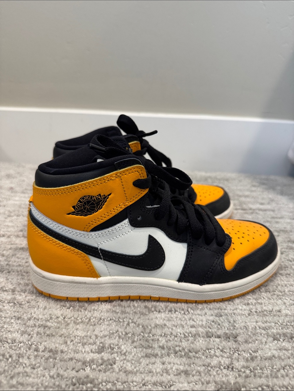 Air Jordan Kids' High-Top Sneakers - Yellow/Black/White
